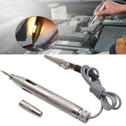 DC 6V 12V 24V Car Motorcycle Circuit Voltage Tester fuses Test Pen Automotive Circuit Tester Detector Cable and Clip