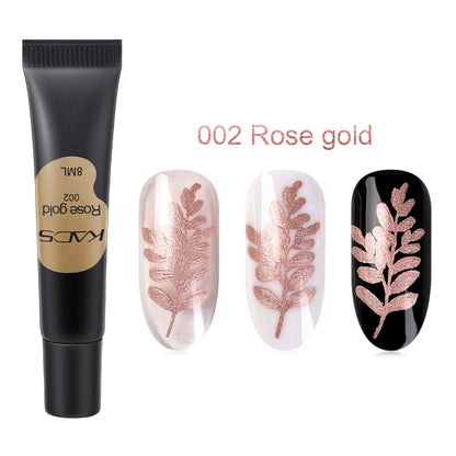 KADS Stamping Gel Polish 8ml Gel Paint Nail Polish for Stamping Print Black White UV Gel Vanish for Nail Art Stamp Plate Tool