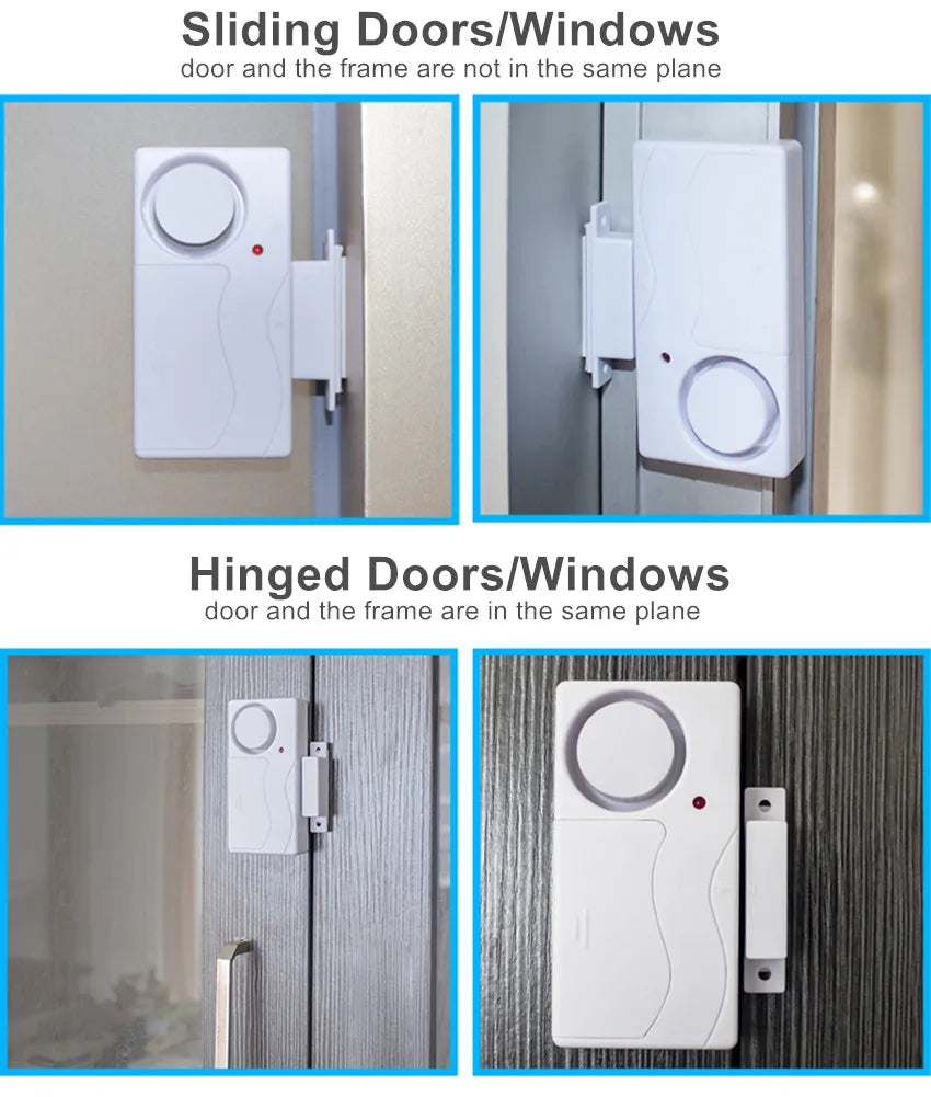 Awapow Wireless Door Alarm With Remote Control Anti-Theft Door And Window Security Alarms Home Security Sensor Burglar Alarms