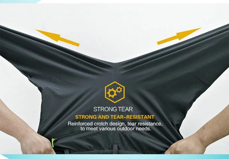 LNGXO Hiking Pants Men Quick Dry Trekking Camping Climbing Running Outdoor Rain Pants Stretch Breathable Elasticity Trousers Men
