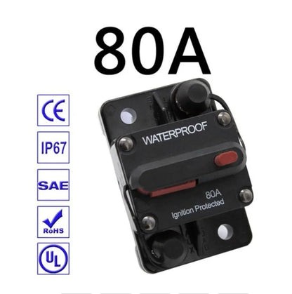 Brand 30A 40A 50A 60A 70A 80A 100A 120A 150A 200A 250A 300A AMP Circuit Breaker Fuse Reset 12-48V DC Car Boat Auto Waterproof