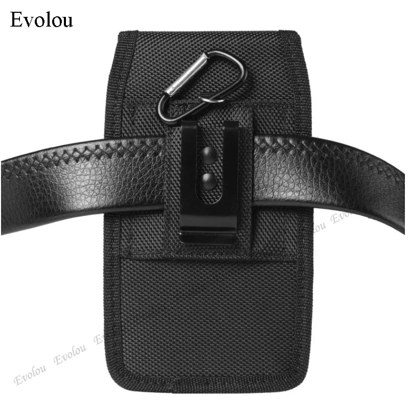 Phone Bag For Samsung A22 4G 5G M32 A03S S21 FE Note 20 Ultra A32 A52 A72 A51 A71 Case Belt Clip Holster Oxford Cloth Waist Bag