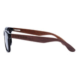 BARCUR Black Walnut Wood Sunglasses for Man Polarized High Quality Sqare Sun Glasses Men UV400 Eyewear Accessory Original Box