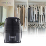 THANKSHARE 500ml Dehumidifier Mini Portable Home Officce Air Dryer Desiccant Moisture Absorber Low Noise Cabinet Dehumidifier