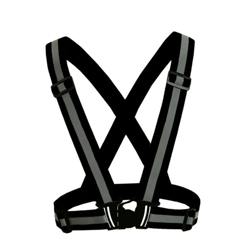 Resaltar correas reflectantes correr de noche ropa de montar chaleco chaleco de seguridad ajustable banda elástica para adultos y niños