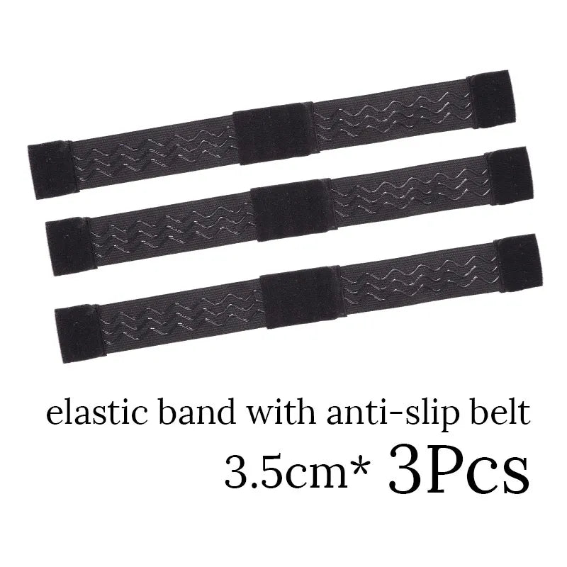 Nunify - Lote de 5 bandas elásticas ajustables para pelucas, accesorios para pelucas, banda de peluca de color negro para redecilla. 