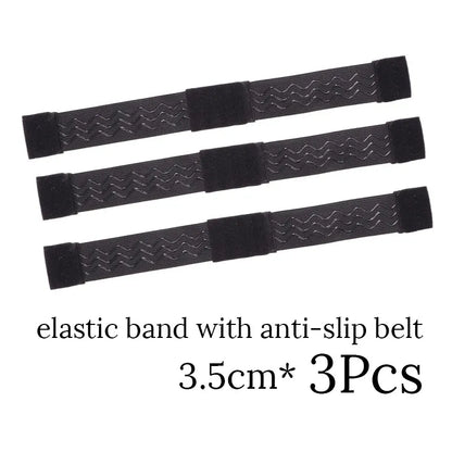 Nunify - Lote de 5 bandas elásticas ajustables para pelucas, accesorios para pelucas, banda de peluca de color negro para redecilla. 