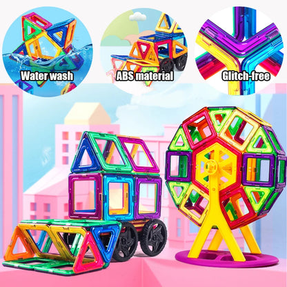 Juguetes magnéticos para niños de gran tamaño, bloques magnéticos para niños, juego de construcción de diseño, juguetes para niños, bloques de construcción