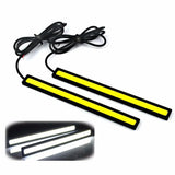 1/2PCS 17cm COB LED 12V Daytime Running Lights Trunk Waterproof Auto Driving DRL Fog Lamp Car Styling Turn Signal Plate Light