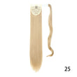 32inches Synthetic Ponytail Hair Extension Clip in Fake Wig Hairpiece Blonde Wrap Around Pigtail Long Smooth Overhead Pony Tail