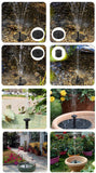 Mini Solar Water Fountain Pool Pond Waterfall Fountain Garden Decoration Outdoor Bird Bath Solar Powered Fountain Floating Water