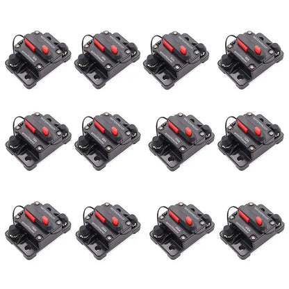 30A 40A 50A 60A 70A 80A 100A 120A 150A 200A 250A 300A AMP Circuit Breaker Fuse Reset 12-48V DC Car Boat Auto Waterproof