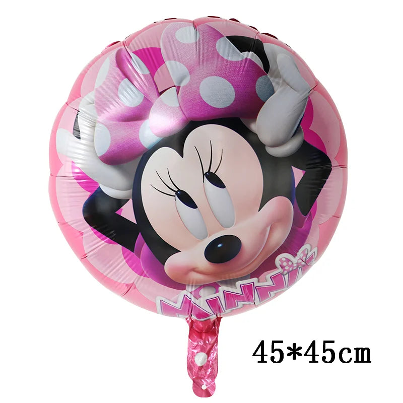Globos gigantes de Mickey y Minnie Mouse, dibujos animados de Disney, globos de aluminio, baby shower, decoraciones para fiestas de cumpleaños, juguetes clásicos para niños, regalo de globo aerostático 