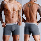 Brand Underwear Men Boxer Shorts For Men Panties Boxershorts Long Underpants Natural Cotton High Quality sexy homme hot calecon