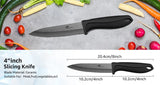 Ceramic Knife Set 3 4 5 6 inch Kitchen Knife + Peeler Holder Black White Blade Chef Knife Fruits Utility Cooking Knives Cutter