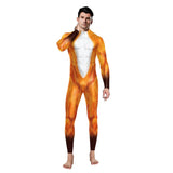 VIP FASHION 2025 Halloween Costumes for Men Animal Fox Cosplay Bodysuit Giraffe Leopard Zentai Jumpsuits Party Funny Male Outfit
