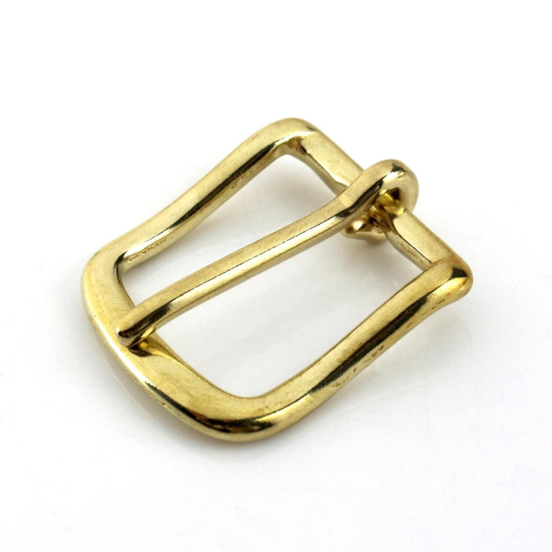 Solid Brass Belt Buckle End Bar Heel bar Buckle Single Pin Belt Half Buckle For Leather Craft Bag Strap Jeans Webbing Dog Collar