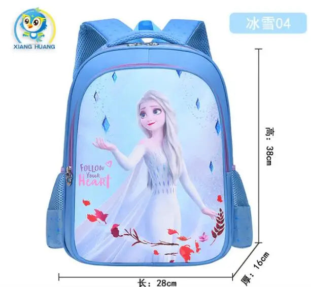 Cartoon schoolbag Frozen elsa Anna girls cute primary school bag kindergarten Cute backpack