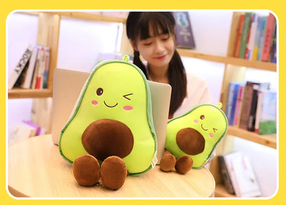 30 45 60CM Cute Avocado Stuffed Plush Pillow Toys Kids Filled Doll Fruit Cushion Soft Plush Doll Toy Baby Girl Birthday Gift