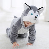 Umorden Infant Toddler Dalmatian Dog Lion Tiger Dinosaur Costumes Baby Boys Girls Kigurumi Cartoon Animal Romper Halloween Purim