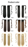 32inches Synthetic Ponytail Hair Extension Clip in Fake Wig Hairpiece Blonde Wrap Around Pigtail Long Smooth Overhead Pony Tail