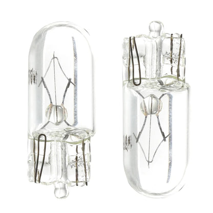 10 X White T10 W5W 501 194 Clear Signal Lamp Glass 12V 5W Warm White W2.1x9.5d Single Filament Car Bulb Auto Light