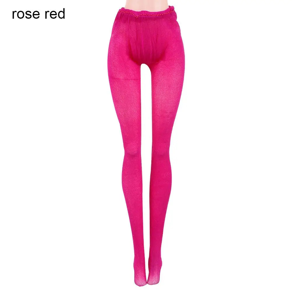 Mini Elastic Leggings Doll Silk Stockings Dolls Pantyhose Colorful Pantyhose Bottoms Socks Miniature Clothes Suits 1/6