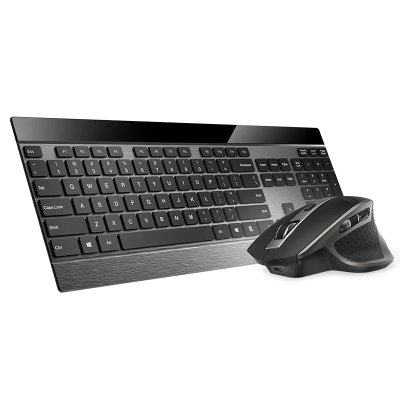 Rapoo 9900M Multi-Mode Bluetooth Wireless Keyboard and Mouse Combo Connect Up to 4 Devices Ultra-Slim Keyboard and Laser Mouse