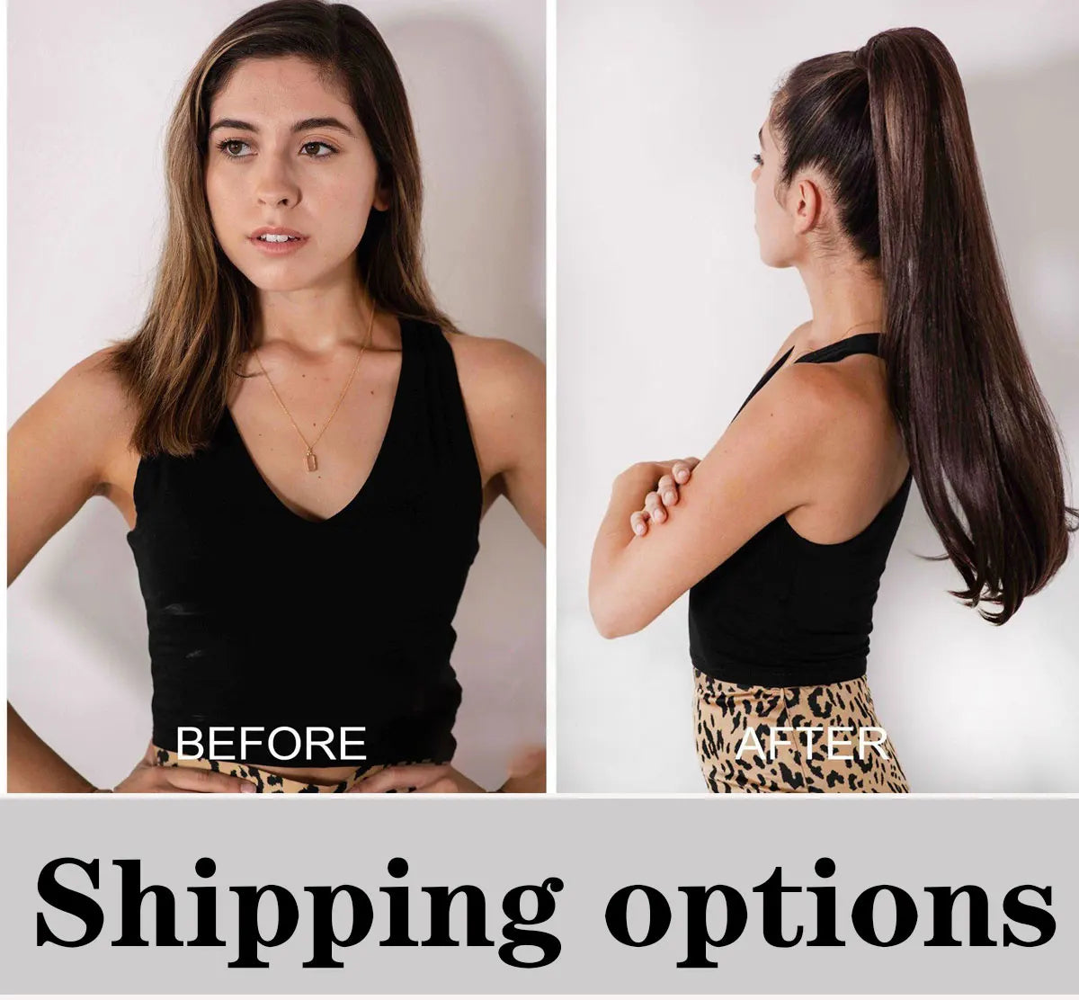 32inches Synthetic Ponytail Hair Extension Clip in Fake Wig Hairpiece Blonde Wrap Around Pigtail Long Smooth Overhead Pony Tail