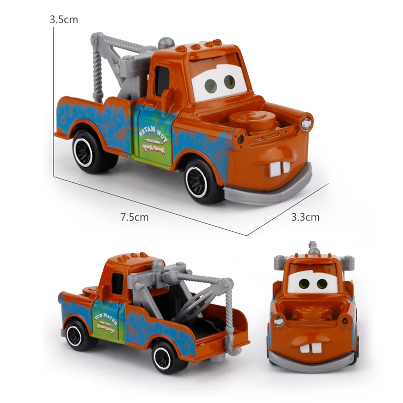 7PCS/Set Disney Pixar Cars 3 Lightning McQueen Jackson Storm Mack Truck 1:55 Diecast Metal Car Model Toy Boy Christmas Gift