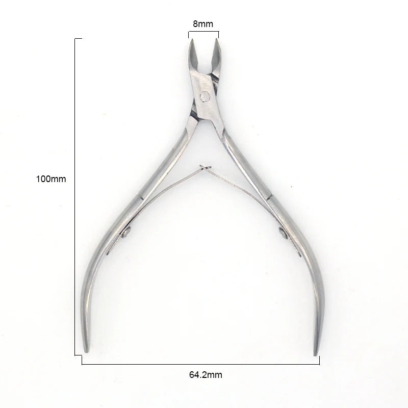 Nail Manicure Scissors Cuticle Cutter Nails Cuticle Nippers Dead Skin Remover Pedicure Stainless Steel Cutters Tools