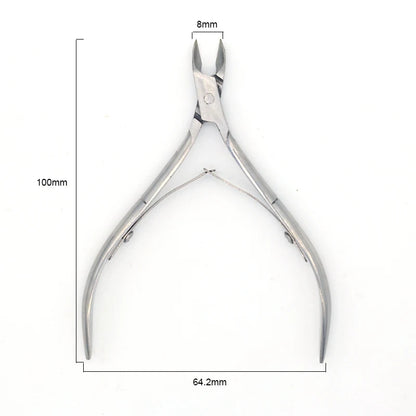 Nail Manicure Scissors Cuticle Cutter Nails Cuticle Nippers Dead Skin Remover Pedicure Stainless Steel Cutters Tools