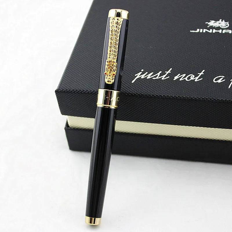 Luxury Gift Pen Set Jinhao 1200 High Quality Dragon Rollerball Pen with Original Case Metal Ballpoint Pens for Christmas Gift
