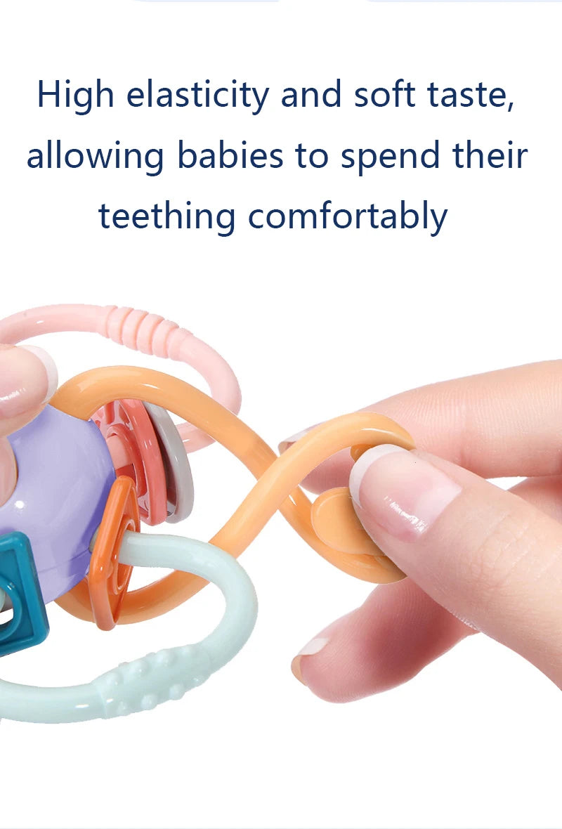 Baby Development Toys 0 6 12 Months Sensory Baby Teether Rattle Educational Baby Toys Soft Teething Toys Games For Babies 1 Year