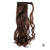 32inches Synthetic Ponytail Hair Extension Clip in Fake Wig Hairpiece Blonde Wrap Around Pigtail Long Smooth Overhead Pony Tail