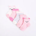 5 Pairs/Lot Newborn Soft Cotton Knitted Socks Baby Short Socks 0-24 Months 