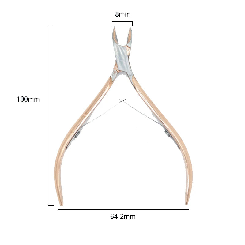 Nail Manicure Scissors Cuticle Cutter Nails Cuticle Nippers Dead Skin Remover Pedicure Stainless Steel Cutters Tools