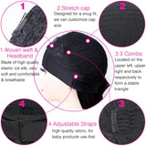 Headband Wig Human Hair Kinky Curly MYLOCKME No Glue Full Machine Made Brazilian Remy Human Hair Wigs For Women 180% Density