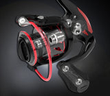 Carrete giratorio innovador KastKing Sharky III resistente al agua con potencia de arrastre máxima de 18 kg para pesca de lubina y lucio.