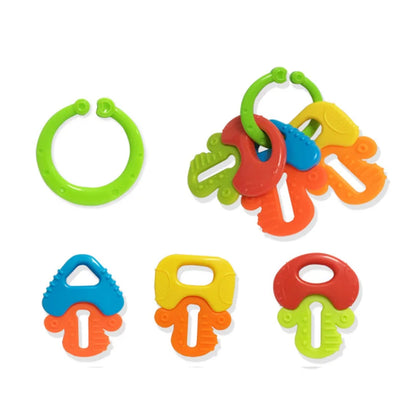 Baby Toys 0 6 Months Rattle Teether Development Games Sensory Toys Soft Silicone Teether Chewable For Newborns Babies 12 Months