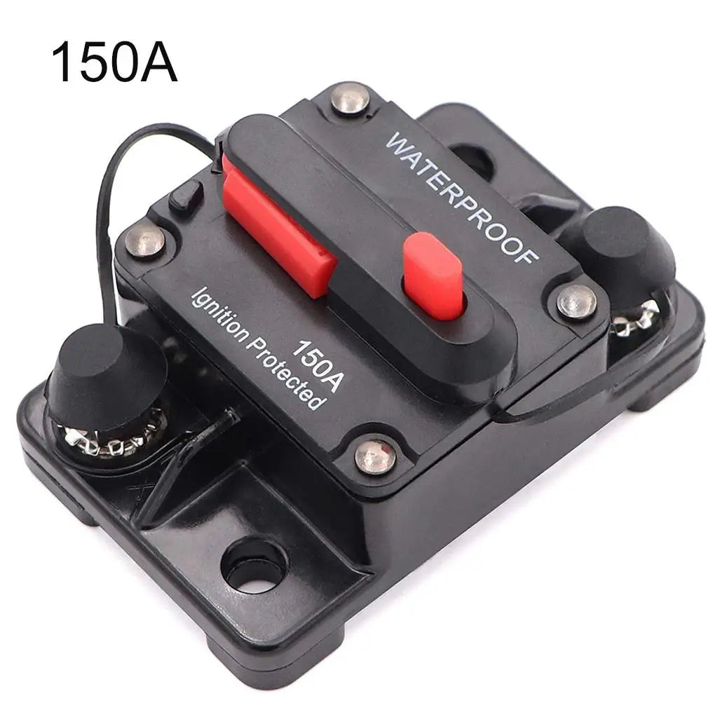30A 40A 50A 60A 70A 80A 100A 120A 150A 200A 250A 300A AMP Circuit Breaker Fuse Reset 12-48V DC Car Boat Auto Waterproof