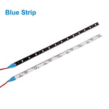 1/4/10 30CM LED Strip Lights Car Styling Decorative Ambient Light 15SMD Waterproof LED Flexible Atmosphere Light Red Yellow Bule