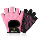 Professional Gym Fitness Gloves Power Weight Lifting Women Crossfit Workout Bodybuilding Half Finger Hand Protector 