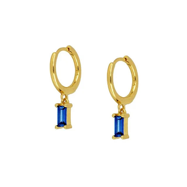 CANNER 925 Sterling Silver French Punk Hip-Hop Geometric Small Hoop Earrings for Women Gold Silver Party Jewelry Accessories
