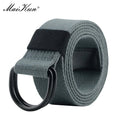 Maikun Tactical Canvas Men Belt High Quality Unisex Double D-Ring Buckle Waistband Casual Canvas Female Belt Fabric For Jeans