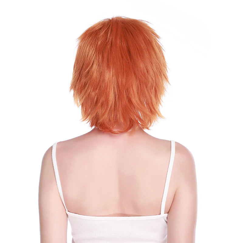 BENIHAIR Synthetic Wig Cosplay Wig White Red Green Blue Pink Yellow Hair Short Layered Wig Fake Hair Extension Men Women Party Wig