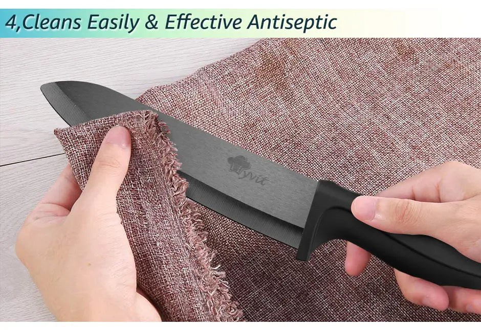 Ceramic Knife Set 3 4 5 6 inch Kitchen Knife + Peeler Holder Black White Blade Chef Knife Fruits Utility Cooking Knives Cutter