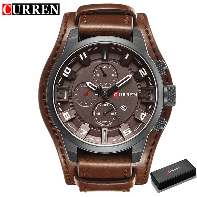 CURREN Men's Watches Top Brand Luxury Fashion&amp;Casual Business Quartz Watch Date Waterproof Wristwatch Relogio Masculino