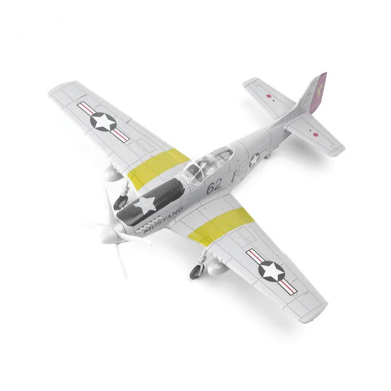 1/48 Scale WWII AirForce P-40 Tomahawk Military Flying Tigers P51 MUSTANG F4U BF109 Fighter Model Collection DIY Puzzle Toys