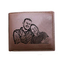 Personalized Wallets Men High Quality PU Leather for Him Engraved Wallets Men Short Purse Custom Photo Wallet Luxury Men Gift
